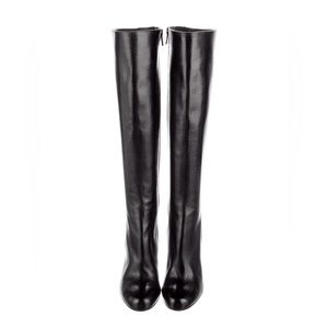 Christian Louboutin Leather Knee-High Boots Size 35/5 Worn once!